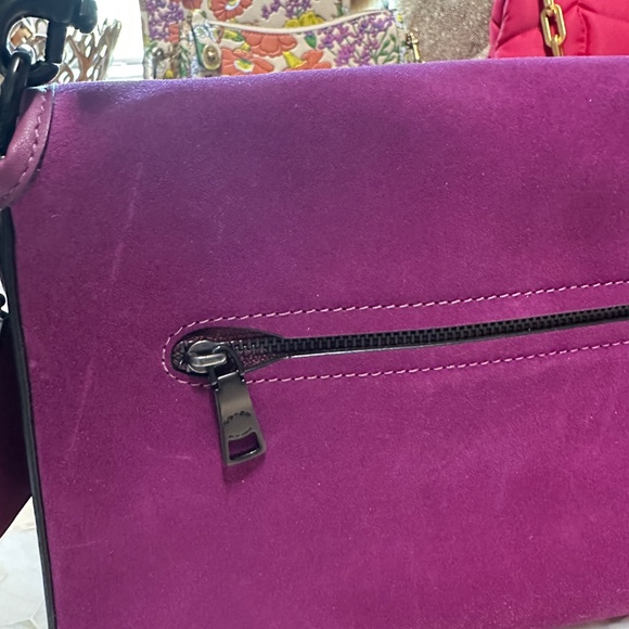 Coach Soft Tabby Shoulder, Crossbody Deep Plum So Beautiful! - Picture 6 of 12